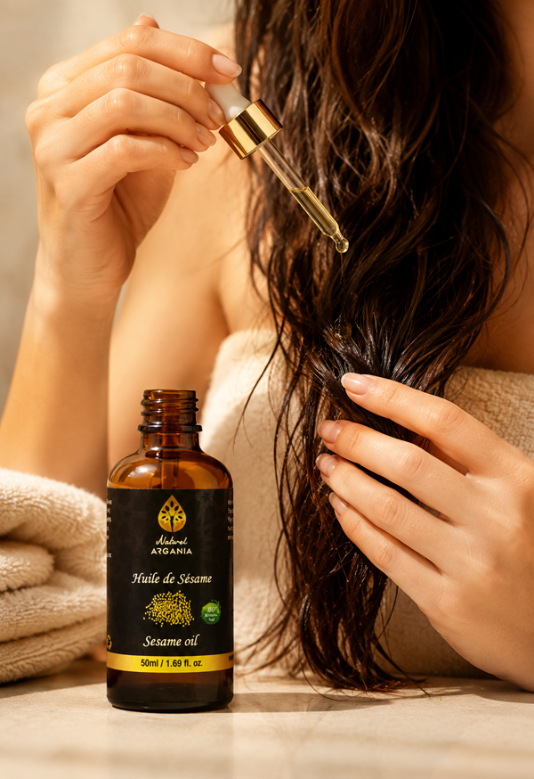 Huile de sésame pure Naturel Argania 50ml, soin cheveux Canada