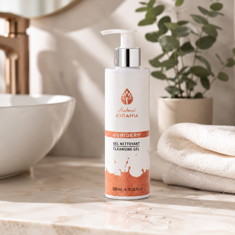 Gel LumiDerm nettoyant doux 200ml, Naturel Argania Canada