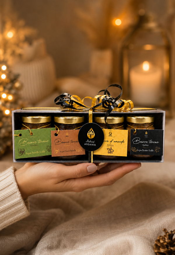 4-Flavor Argan Beurre Terroir Gift Box, Naturel Argania Canada
