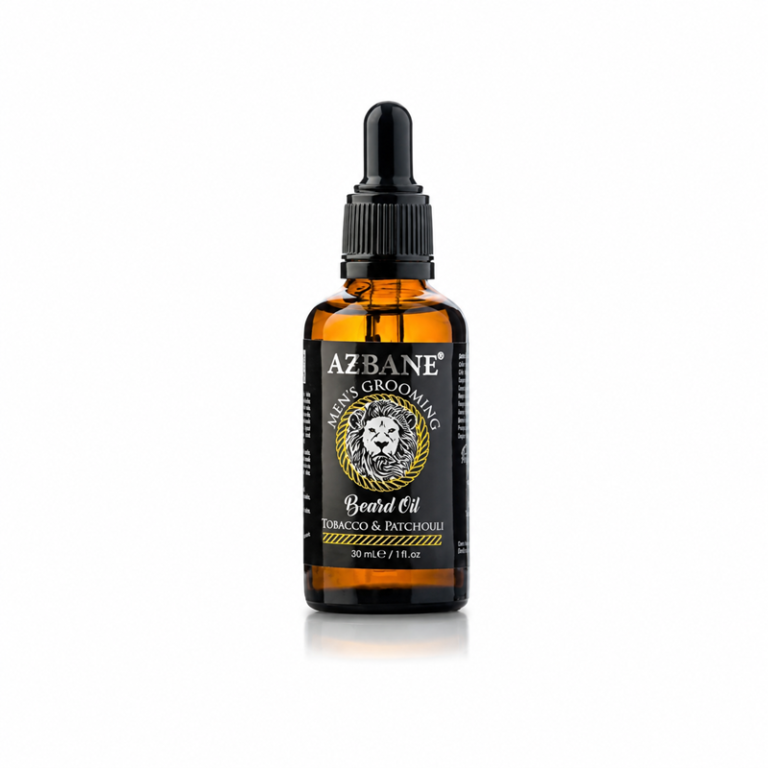 Huile à barbe Tabac et Patchouli Azbane 30ml, Naturel Argania