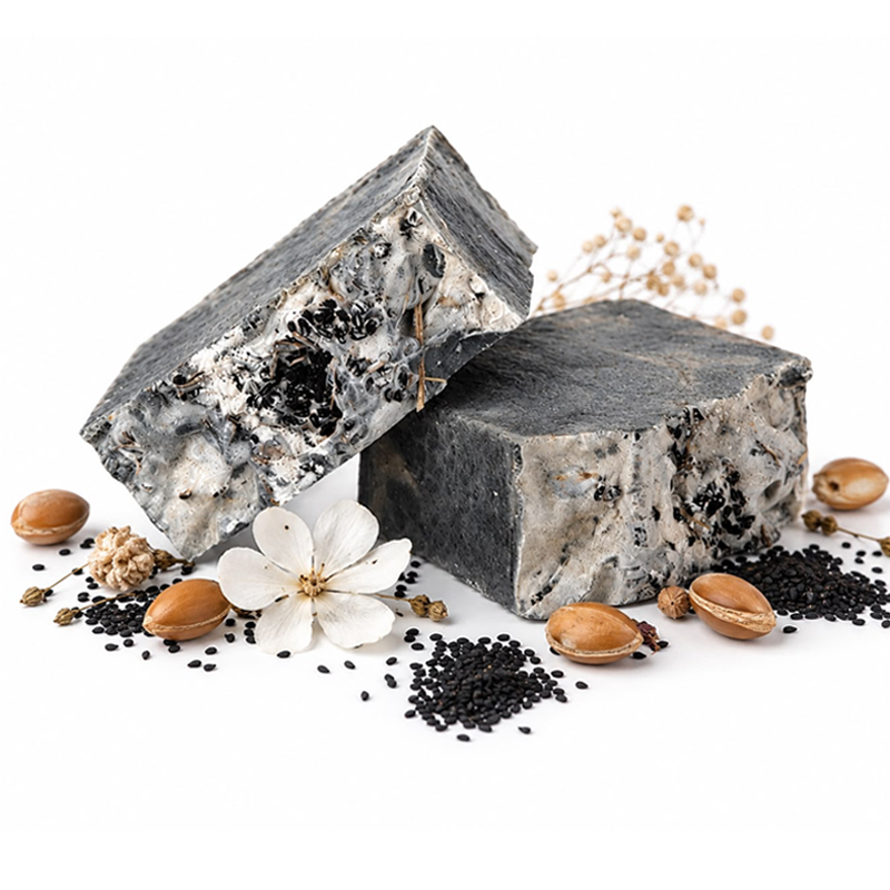 Savon artisanal à l'huile d'argan et à la nigelle, Naturel Argania