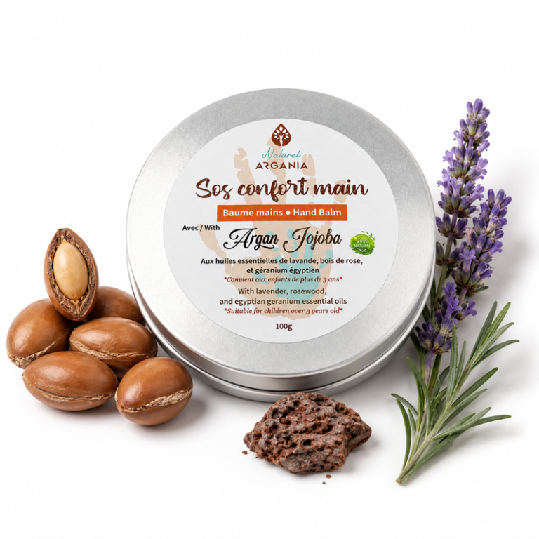 SOS Confort Mains baume barrière argan jojoba 100g, Naturel Argania Canada
