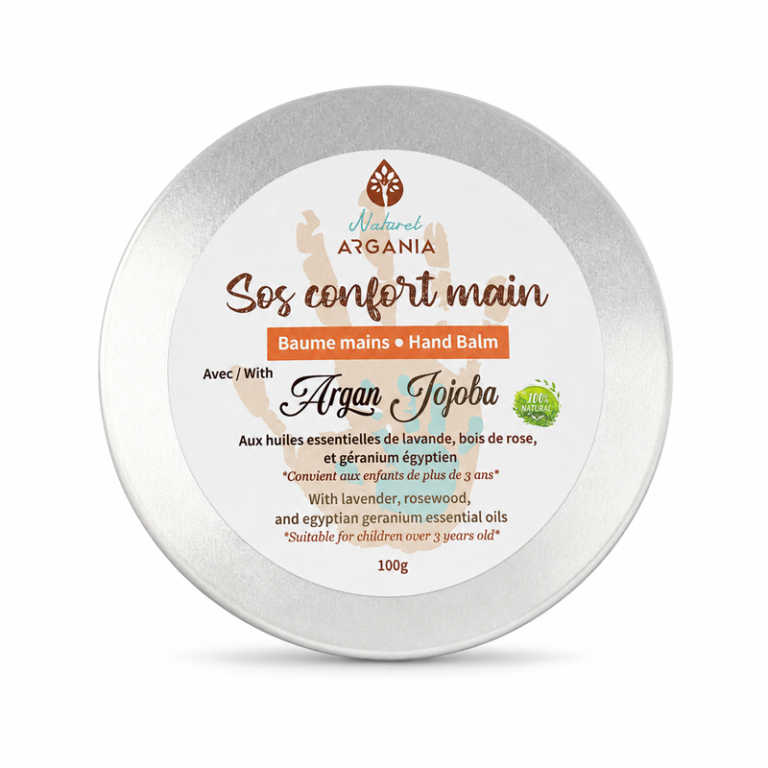 SOS Confort Mains baume barrière argan jojoba 100g, Naturel Argania Canada