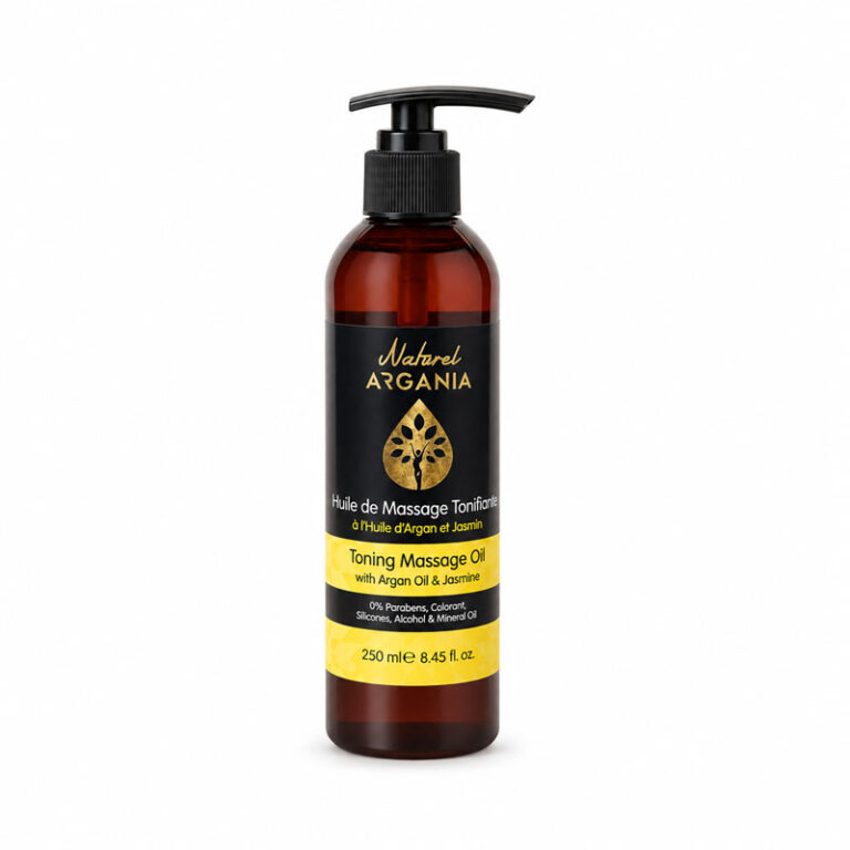 Huile de massage tonifiante argan jasmin 250ml, Naturel Argania Canada