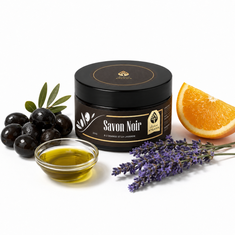 Savon noir marocain orange et lavande 225g, Naturel Argania Canada