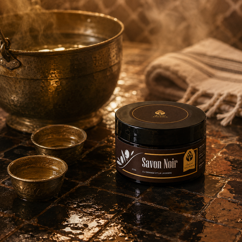 Savon noir marocain orange et lavande 225g, Naturel Argania Canada