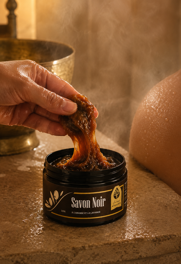 Savon noir marocain orange et lavande 225g, Naturel Argania Canada