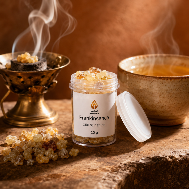 Grains d'oliban naturel 10g, Naturel Argania, encens traditionnel