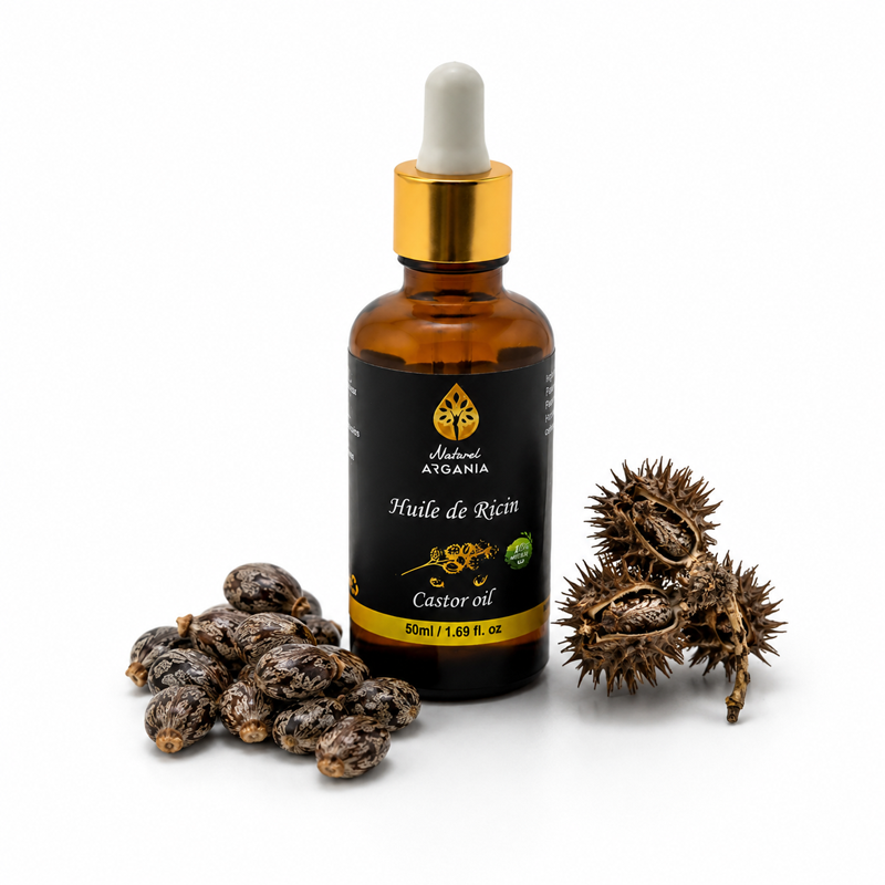 Huile de ricin 100% pure 50ml, Naturel Argania Canada