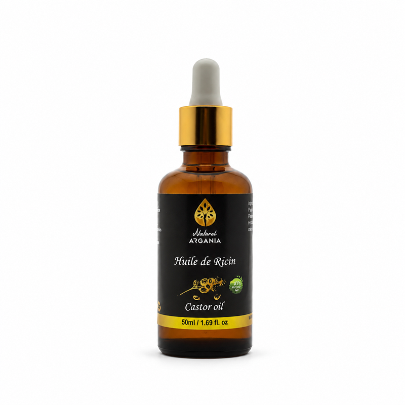 Huile de ricin 100% pure 50ml, Naturel Argania Canada