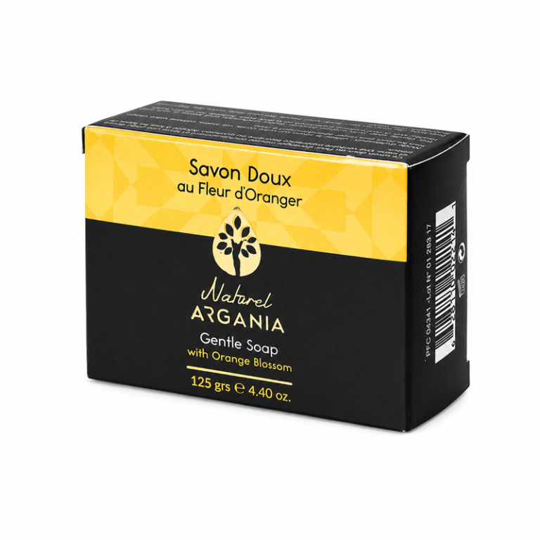 Savon doux à la fleur d'oranger Naturel Argania 125g