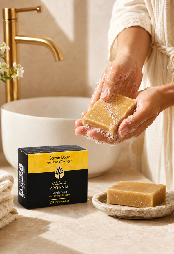 Savon doux à la fleur d'oranger Naturel Argania 125g