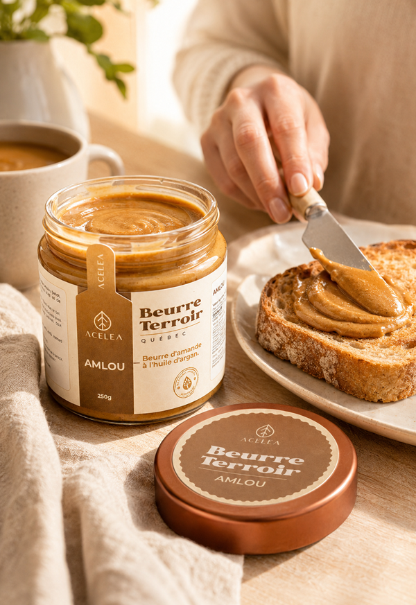 Amlou beurre d'amande à l'huile d'argan Naturel Argania, Québec