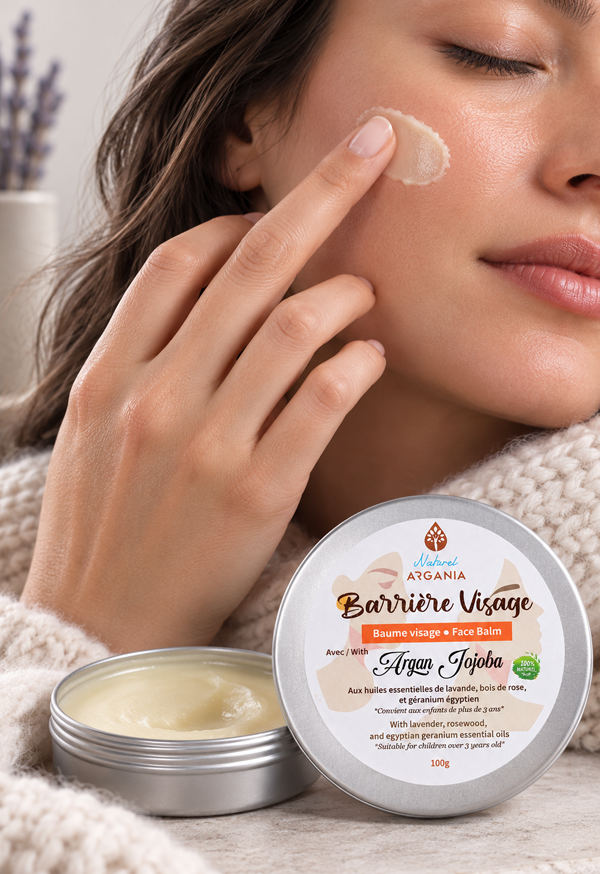 Barrière Visage Face Balm Naturel Argania, argan et jojoba, 100g