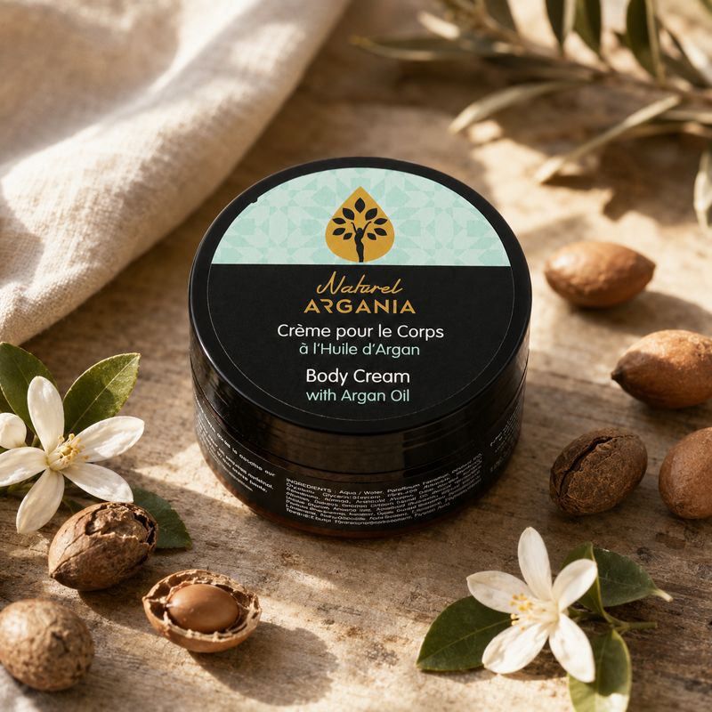 Crème Corps à la Fleur d'Oranger et à l'Huile d'Argan Naturel Argania 150ml