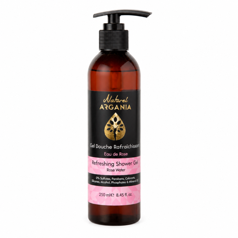 Gel Douche Rafraîchissant à l'Eau de Rose Naturel Argania 250ml