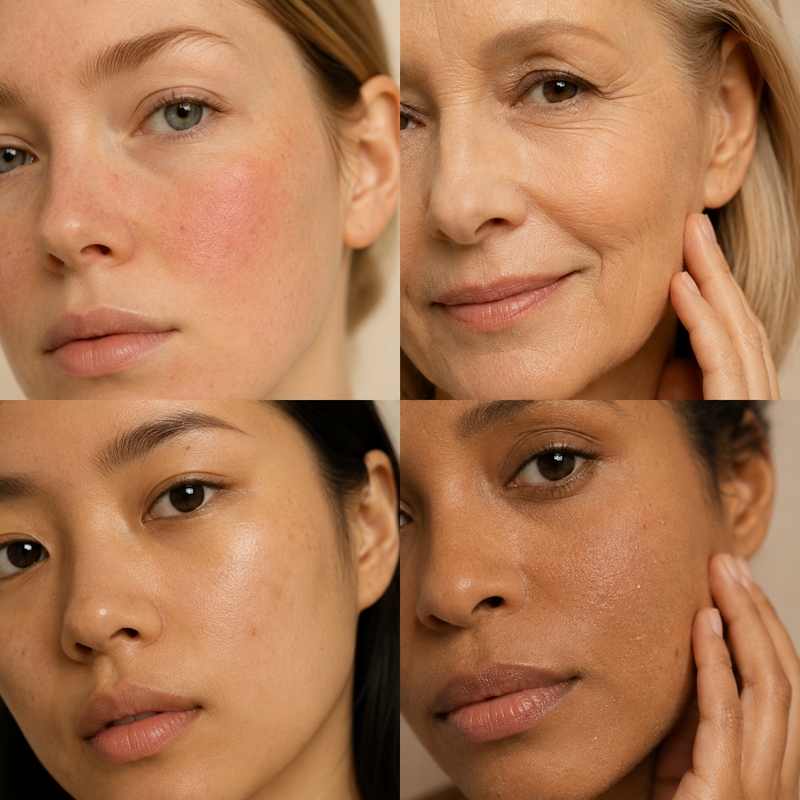 soin du visage à l'oxygène