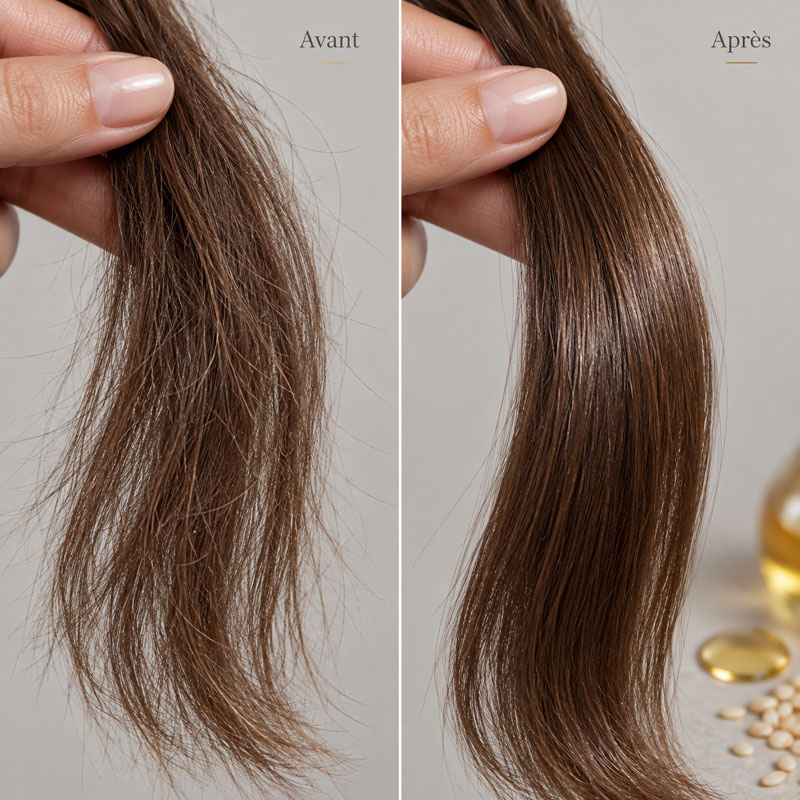 Huile de Sésame pour les Cheveux : Bienfaits, Avant/Après et Comment l'Utiliser