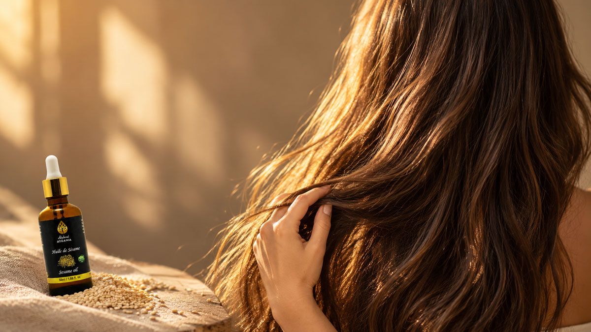 Huile de Sésame pour les Cheveux : Bienfaits, Avant/Après et Comment l'Utiliser
