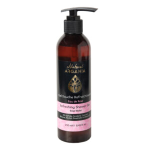 Refreshing shower gel with rose water