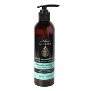 Stimulating massage oil with argan oil and eucalyptus