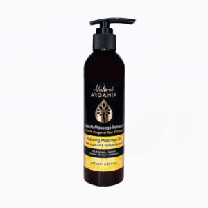 Relaxing massage oil with argan oil and orange blossom