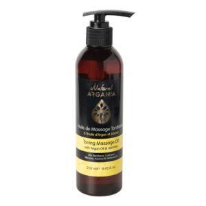 Toning massage oil with argan oil and jasmine