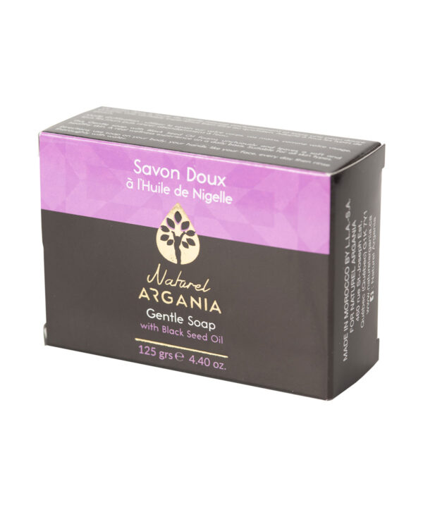 Gentle soap with nigella oil