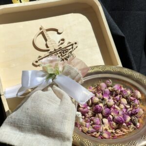 Dried rose petals